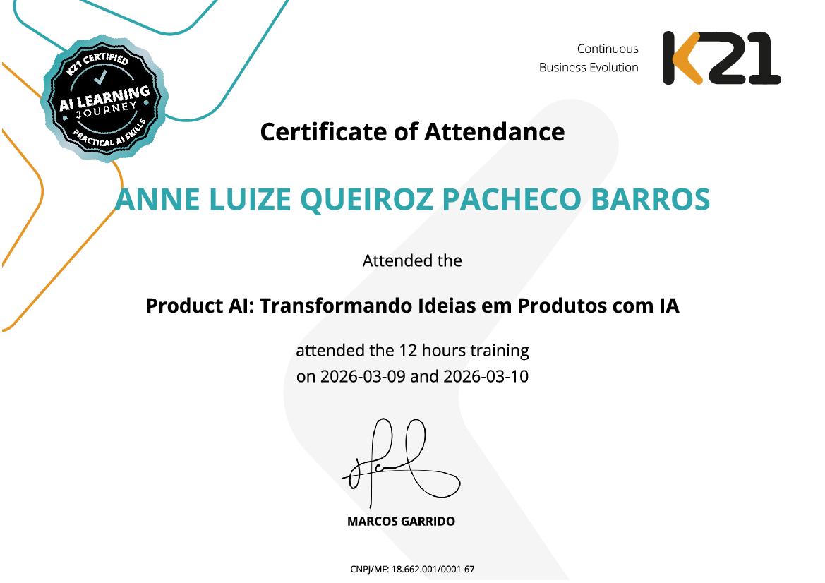 Certificado K21